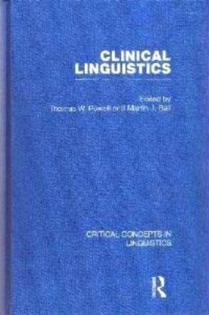Clinical Linguistics, Multiple-component retail product Book