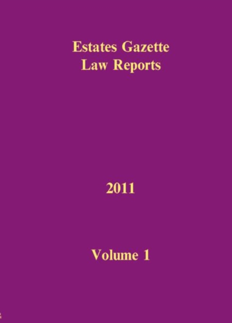 EGLR 2011 Volume 1, Hardback Book