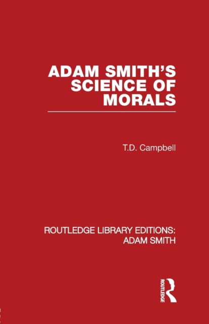 Adam Smith's Science of Morals, Paperback / softback Book