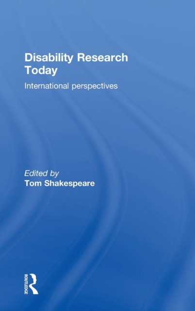 Disability Research Today : International Perspectives, Hardback Book