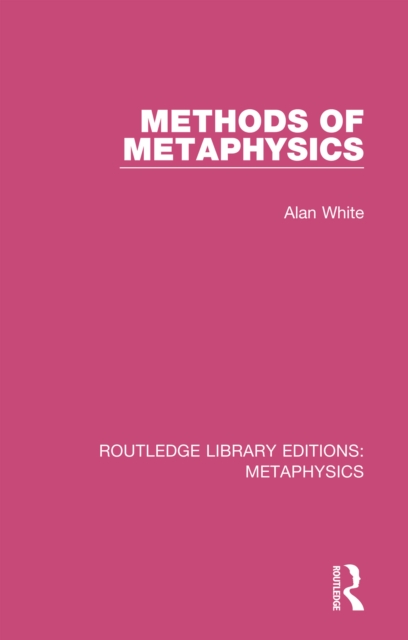 Methods of Metaphysics, PDF eBook