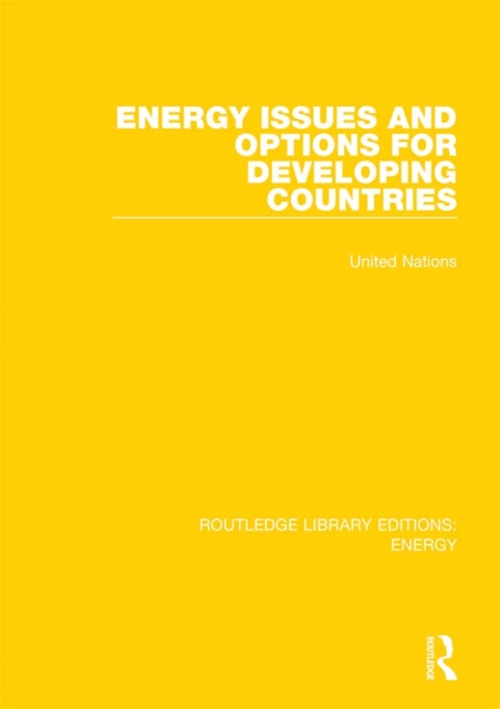 Energy Issues and Options for Developing Countries, PDF eBook