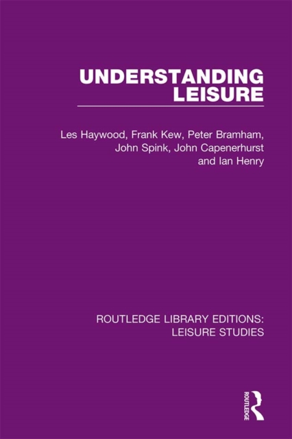 Understanding Leisure, PDF eBook
