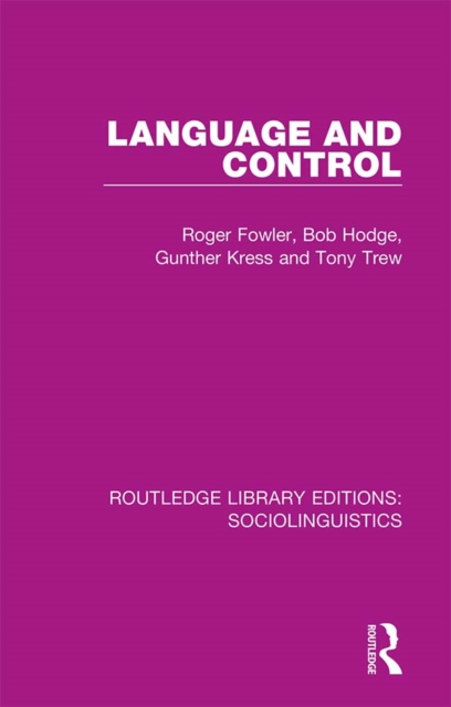 Language and Control, PDF eBook