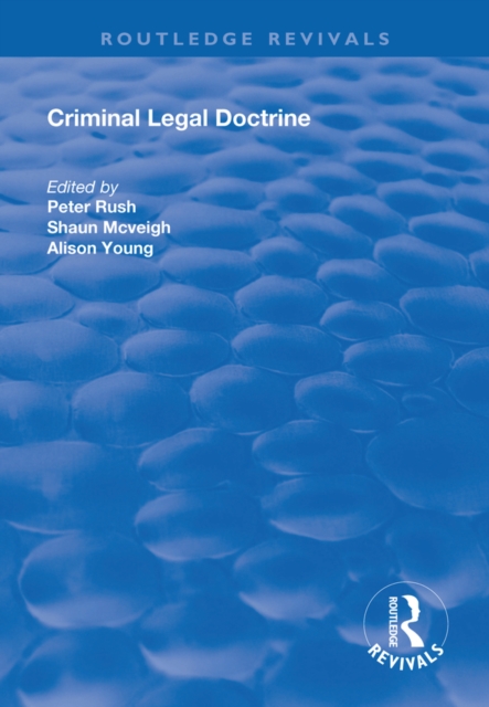 Criminal Legal Doctrine, EPUB eBook