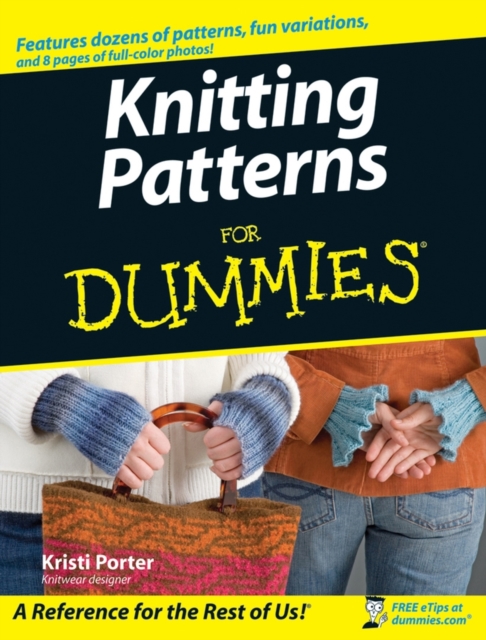 Knitting Patterns For Dummies, Paperback Book