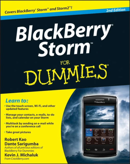 BlackBerry Storm For Dummies 2e, Paperback / softback Book