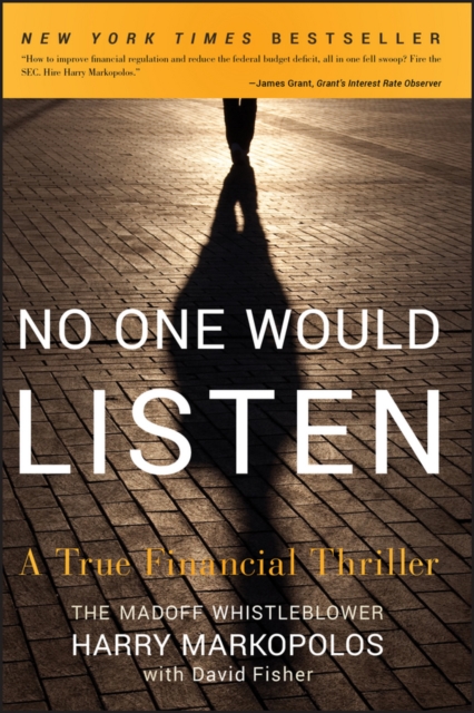 No One Would Listen : A True Financial Thriller, PDF eBook