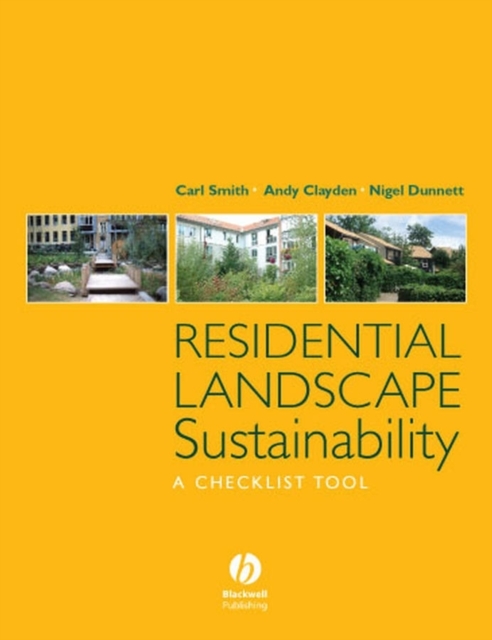 Residential Landscape Sustainability : A Checklist Tool, PDF eBook