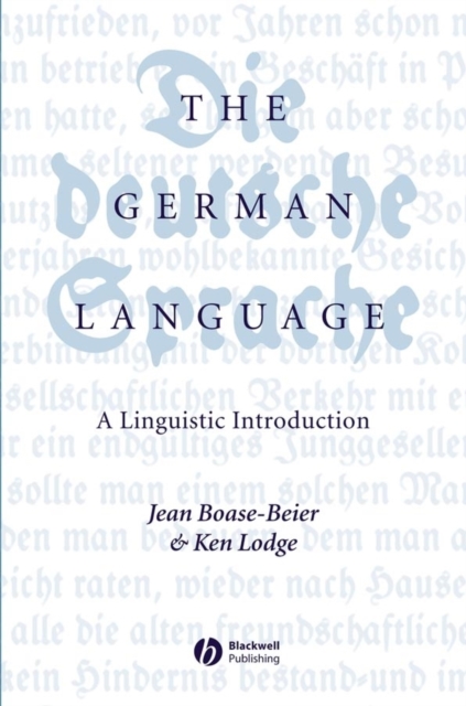 The German Language : A Linguistic Introduction, PDF eBook