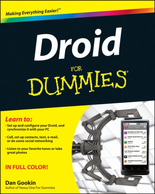 Droid X For Dummies, Paperback Book
