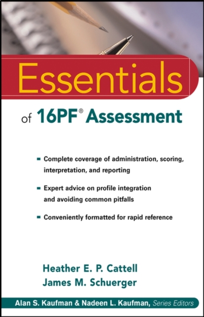 Essentials of 16PF Assessment, Paperback / softback Book