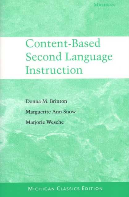 Content-based Second Language Instruction, Paperback / softback Book