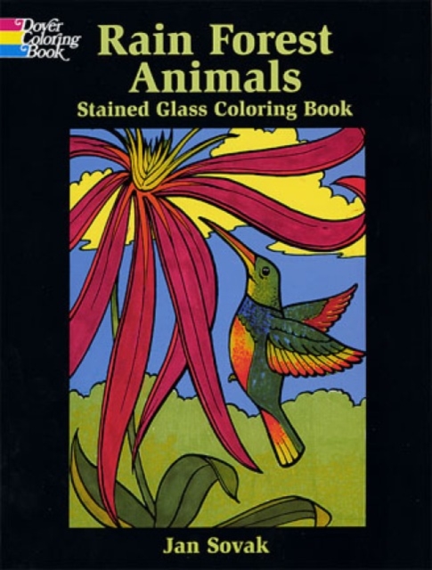 Rain Forest Animals Stained Glass Coloring Book, Other merchandise Book
