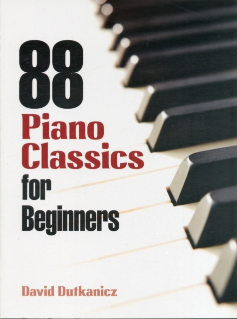 88 Piano Classics For Beginners, Book Book