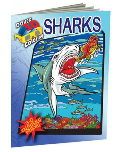 3-D Coloring Book - Sharks, Paperback / softback Book