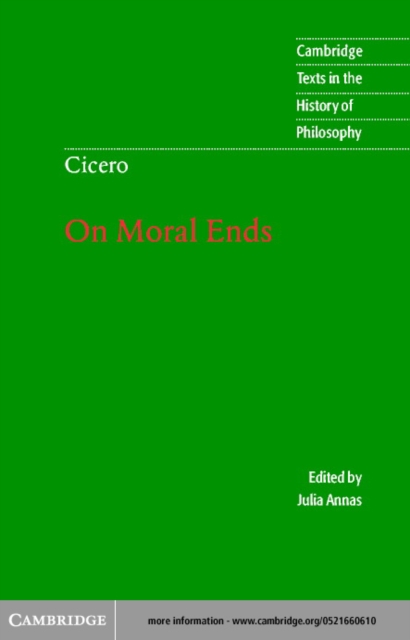 Cicero: On Moral Ends, PDF eBook