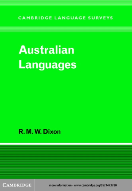 Australian Languages : Their Nature and Development, PDF eBook