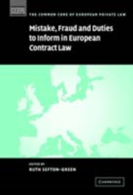 Mistake, Fraud and Duties to Inform in European Contract Law, PDF eBook