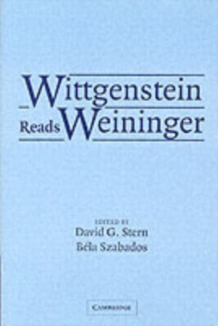 Wittgenstein Reads Weininger, PDF eBook