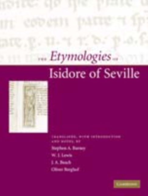 The Etymologies of Isidore of Seville, PDF eBook