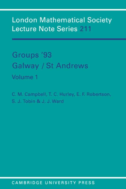 Groups '93 Galway/St Andrews: Volume 1, PDF eBook