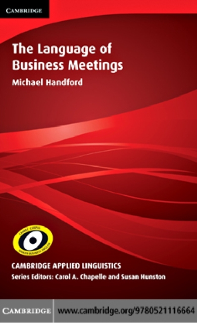 Language of Business Meetings, PDF eBook