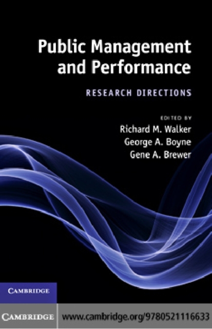 Public Management and Performance : Research Directions, PDF eBook