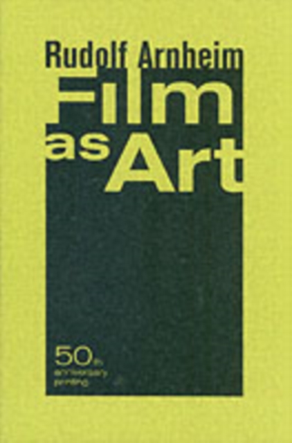 Film as Art, 50th Anniversary Printing, Paperback / softback Book