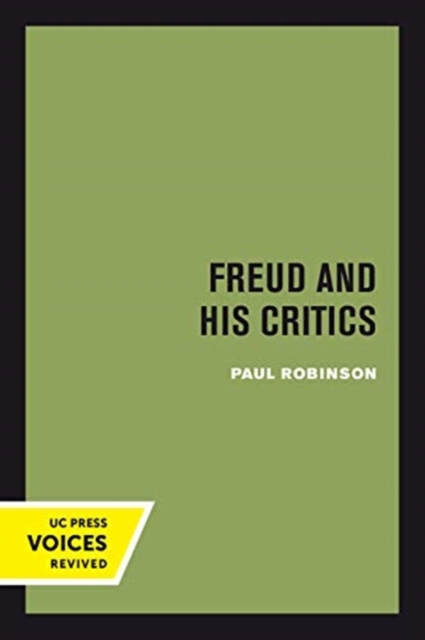 Freud and His Critics, Paperback / softback Book