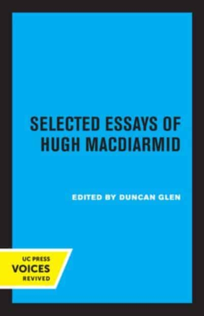 Selected Essays of Hugh MacDiarmid, Paperback / softback Book