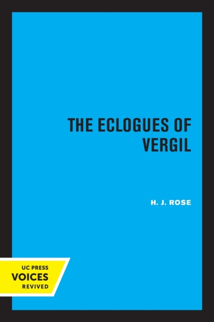 The Eclogues of Vergil, Paperback / softback Book