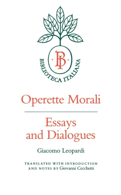 Operette Morali : Essays and Dialogues, EPUB eBook