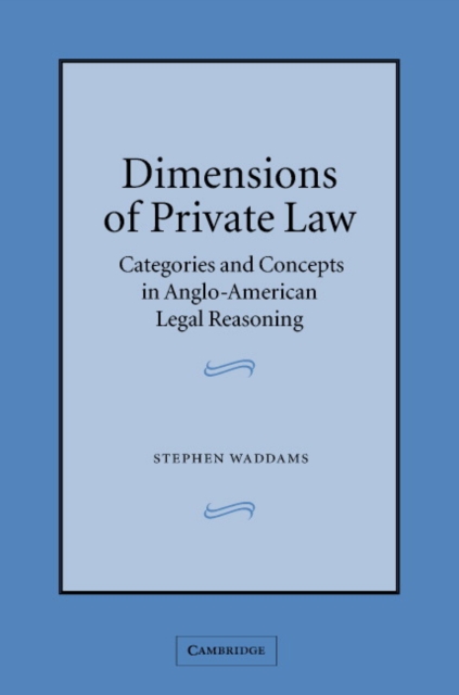Dimensions of Private Law : Categories and Concepts in Anglo-American Legal Reasoning, Paperback / softback Book