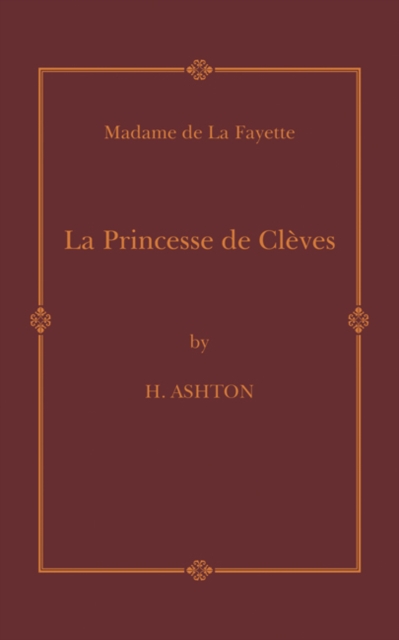 La Princesse de Cleves, Paperback / softback Book