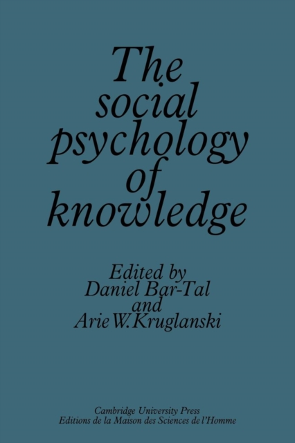 The Social Psychology of Knowledge, Paperback / softback Book