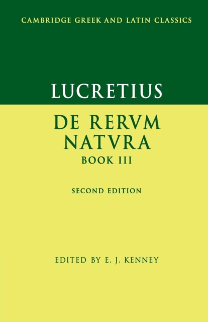 Lucretius: De Rerum NaturaBook III, Paperback / softback Book