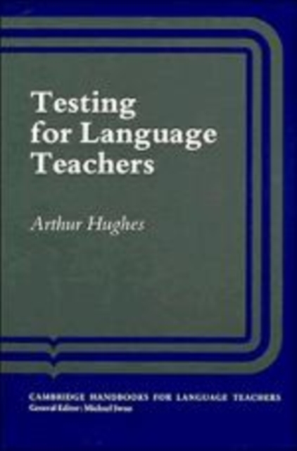 Testing for Language Teachers, Hardback Book