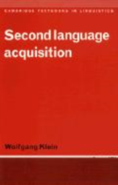Second Language Acquisition, Hardback Book