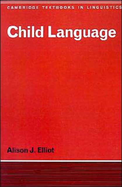 Child Language, Paperback / softback Book