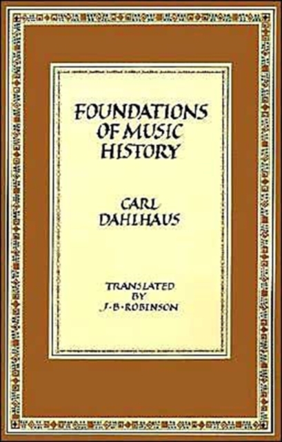 Foundations of Music History, Paperback / softback Book