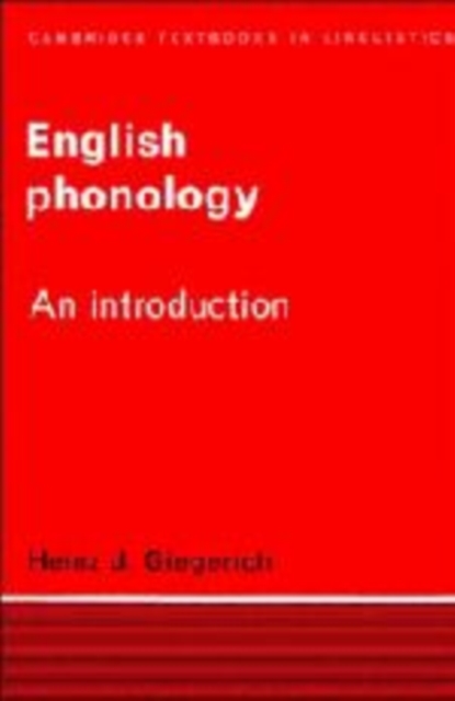 English Phonology : An Introduction, Hardback Book