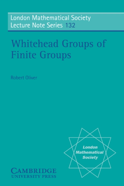 Whitehead Groups of Finite Groups, Paperback / softback Book