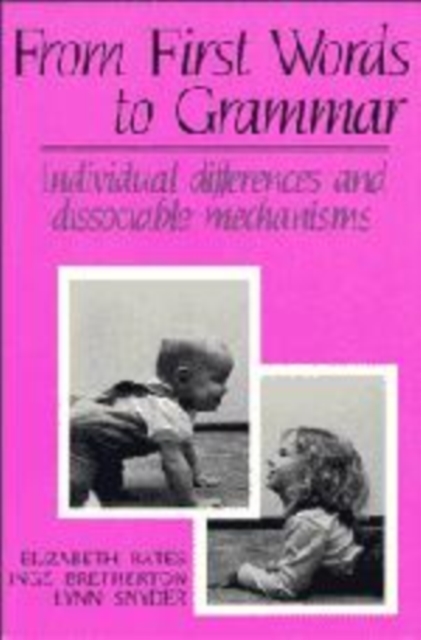 From First Words to Grammar : Individual Differences and Dissociable Mechanisms, Hardback Book