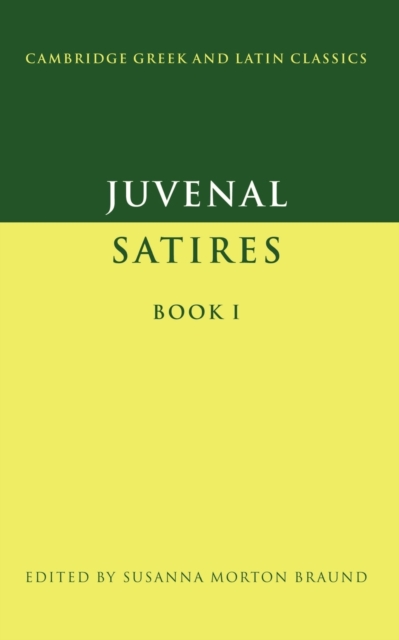 Juvenal: Satires Book I, Paperback / softback Book