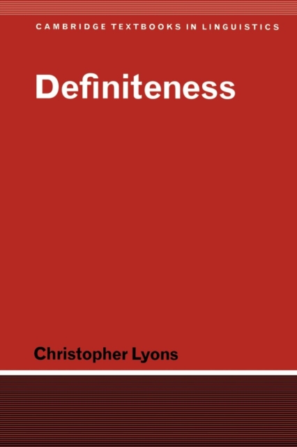 Definiteness, Paperback / softback Book