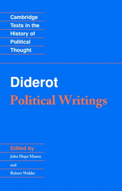 Diderot: Political Writings, Paperback / softback Book