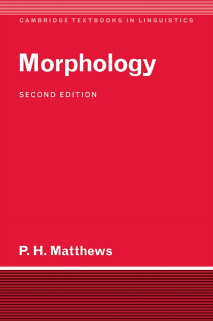 Morphology, Paperback / softback Book