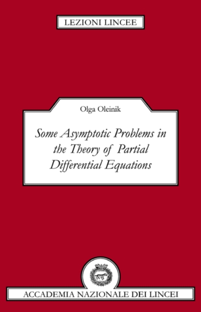 Some Asymptotic Problems in the Theory of Partial Differential Equations, Paperback / softback Book