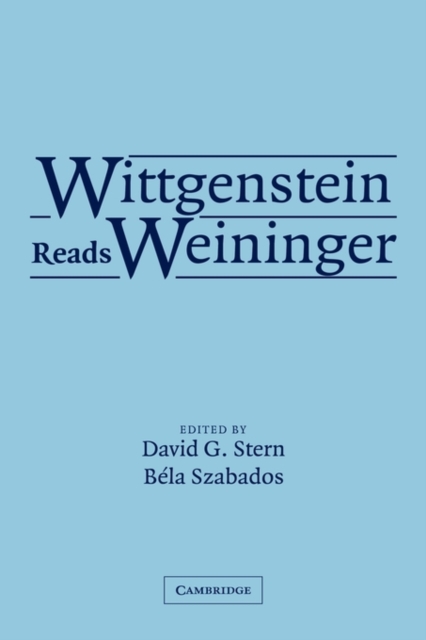 Wittgenstein Reads Weininger, Paperback / softback Book
